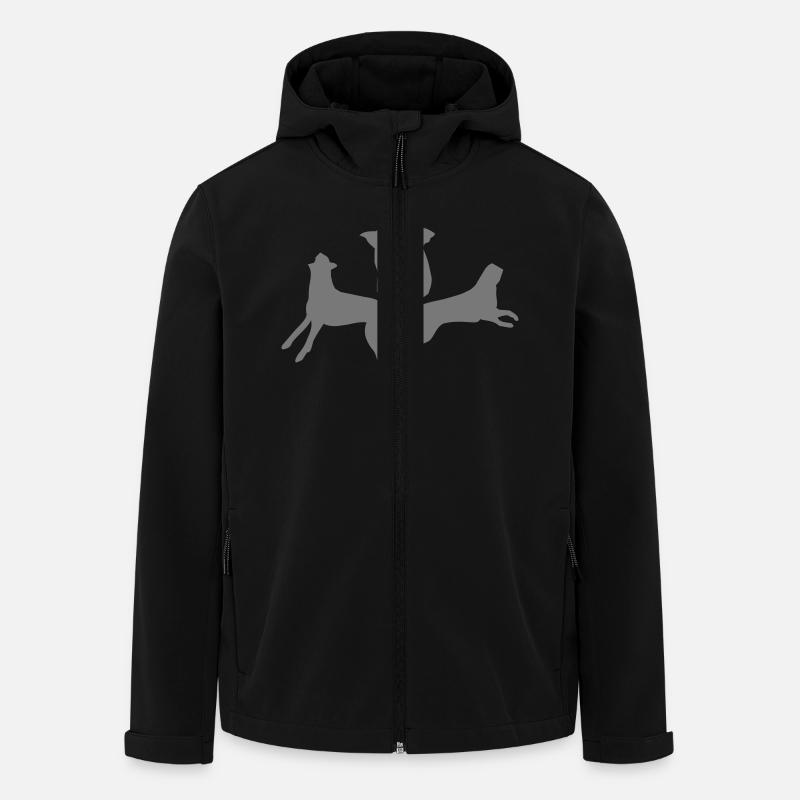 Herder - Untergrund Logo - Recycelte Männer Softshell-Jacke von Stanley/Stella - Schwarz