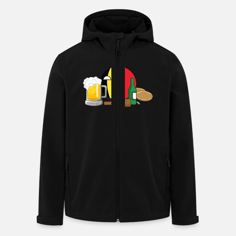 BelgiumBall I - Recycelte Männer Softshell-Jacke von Stanley/Stella - Schwarz