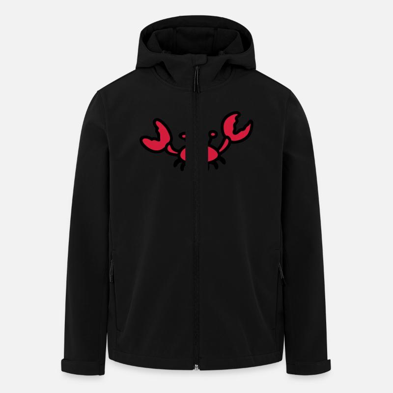 Krebs - Recycelte Männer Softshell-Jacke von Stanley/Stella - Schwarz