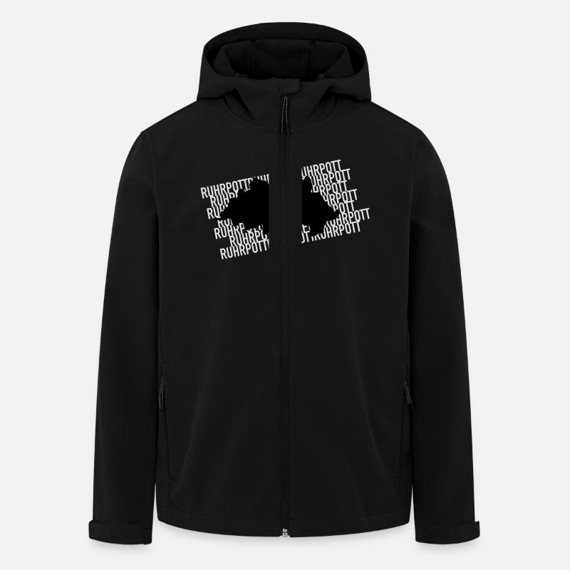 Das Ruhrgebiet - Recycelte Männer Softshell-Jacke von Stanley/Stella - Schwarz