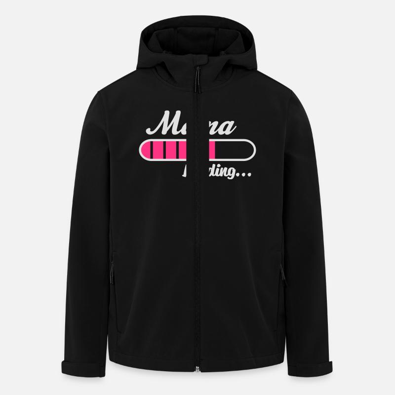 Mama Loading... - Recycelte Männer Softshell-Jacke von Stanley/Stella - Schwarz