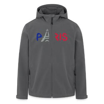 Paris - Recycelte Männer Softshell-Jacke von Stanley/Stella - Schwarz - Vorne - AI Model Male 185 light (185cm)