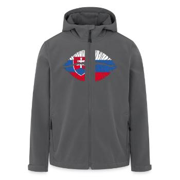 Kuss Slowakei - Recycelte Männer Softshell-Jacke von Stanley/Stella - Schwarz - Vorne - AI Model Male 185 light (185cm)