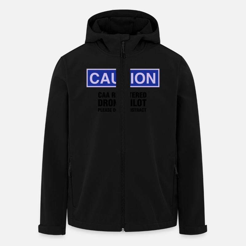 Drone Pilot - Men’s Recycled Softshell Jacket by Stanley/Stella - black