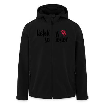 Lieblingsschwester - Recycelte Männer Softshell-Jacke von Stanley/Stella - Schwarz - Vorne - AI Model Male 185 light (185cm)