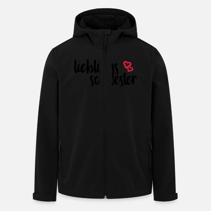 Lieblingsschwester - Recycelte Männer Softshell-Jacke von Stanley/Stella - Schwarz