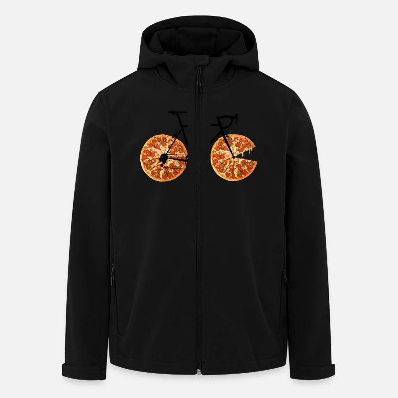 Pizzabike - Recycelte Männer Softshell-Jacke von Stanley/Stella - Schwarz