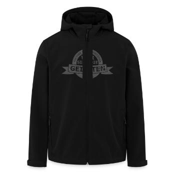 Wir sind die geilsten! - Recycelte Männer Softshell-Jacke von Stanley/Stella - Schwarz - Vorne - AI Model Male 185 light (185cm)