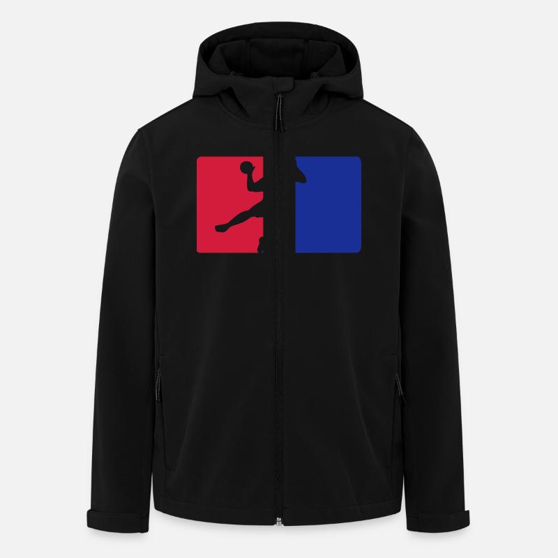 Handball - Recycelte Männer Softshell-Jacke Discoverer von Stanley/Stella - Schwarz