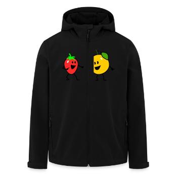 fruit salad one - Veste softshell homme en polyester recyclé Stanley/Stella - noir - Devant - AI Model Male 185 light (185cm)