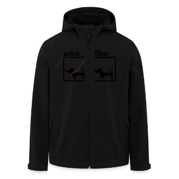 ligne / hors ligne (chien) - Veste softshell homme en polyester recyclé Stanley/Stella - noir - Devant - AI Model Male 185 light (185cm)