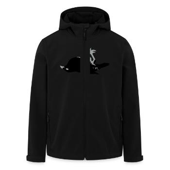 dead raven craven crow - Men’s Recycled Softshell Jacket by Stanley/Stella - black - Front - AI Model Male 185 light (185cm)