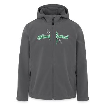 mönchengladbach - Recycelte Männer Softshell-Jacke von Stanley/Stella - Schwarz - Vorne - AI Model Male 185 light (185cm)