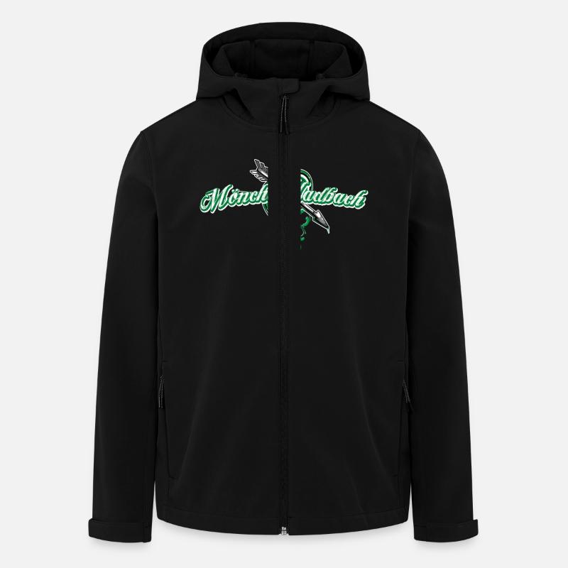 mönchengladbach - Men’s Recycled Softshell Jacket by Stanley/Stella - black