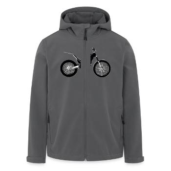 Trial - Veste softshell homme en polyester recyclé Stanley/Stella - noir - Devant - AI Model Male 185 light (185cm)