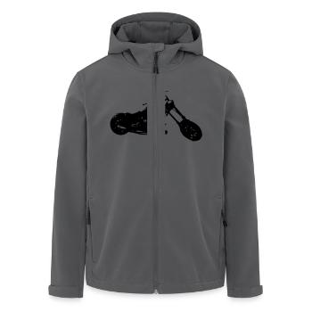 chopper - Men’s Recycled Softshell Jacket by Stanley/Stella - black - Front - AI Model Male 185 light (185cm)