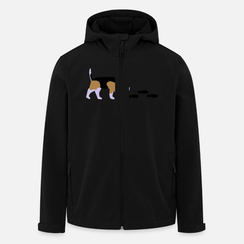 Beagle Mantrailer - Veste softshell homme en polyester recyclé Stanley/Stella - noir