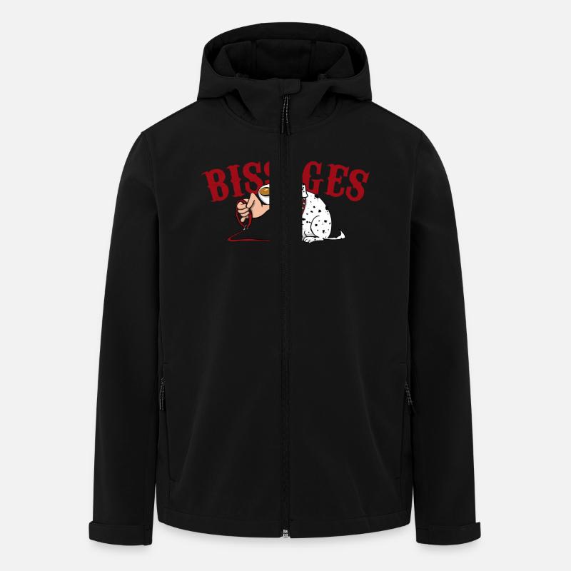 Bissiges - Recycelte Männer Softshell-Jacke von Stanley/Stella - Schwarz