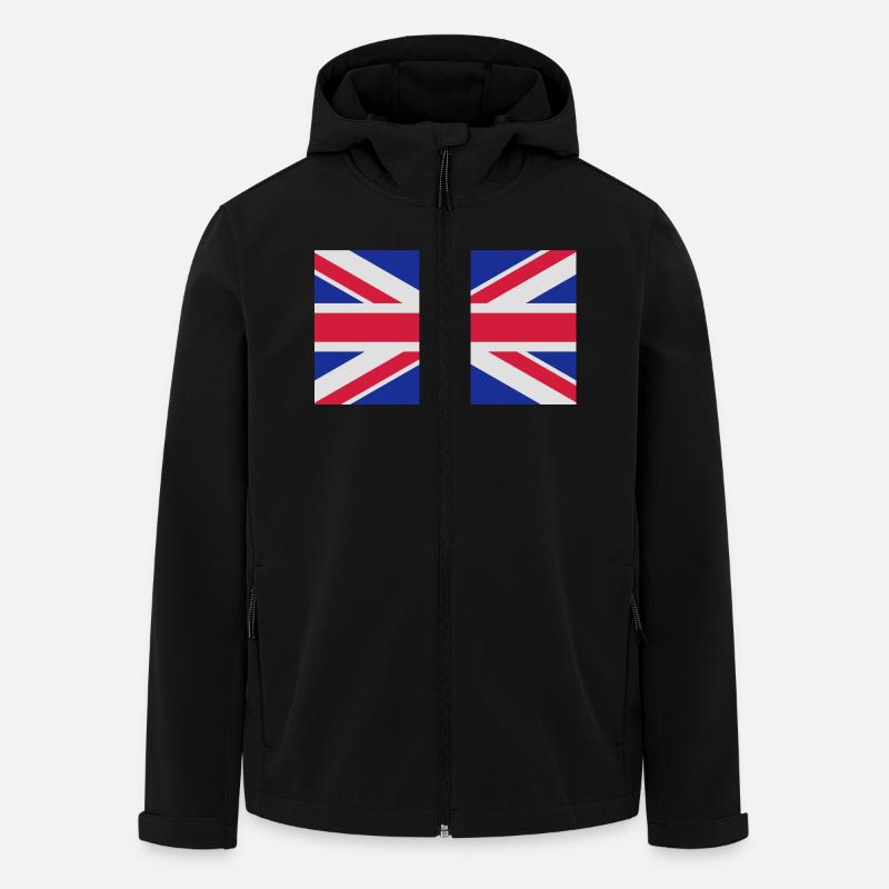 drapeau_royaume_uni - Recycelte Männer Softshell-Jacke von Stanley/Stella - Schwarz