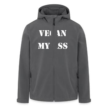vegan my ass - Recycelte Männer Softshell-Jacke von Stanley/Stella - Anthrazit - Vorne - AI Model Male 185 light (185cm)