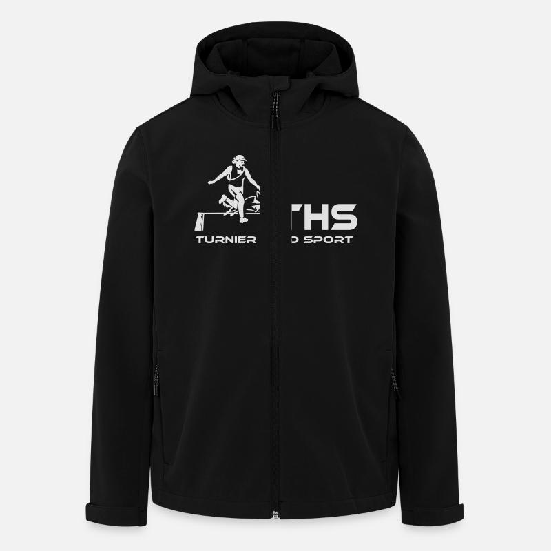 429-E Turnierhundsport - Recycelte Männer Softshell-Jacke von Stanley/Stella - Schwarz