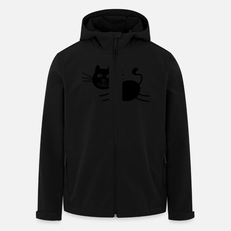 Black cat runs - Men’s Recycled Softshell Jacket by Stanley/Stella - black