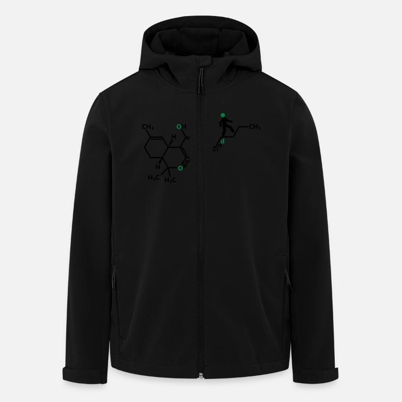 THC Molecule - Men’s Recycled Softshell Jacket by Stanley/Stella - black