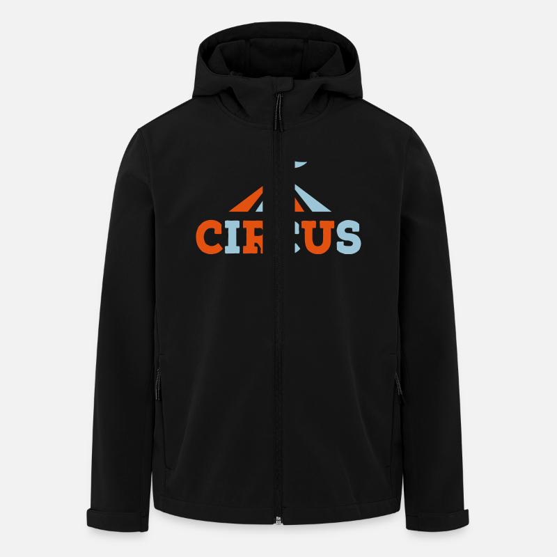 Zirkus - Recycelte Männer Softshell-Jacke von Stanley/Stella - Schwarz