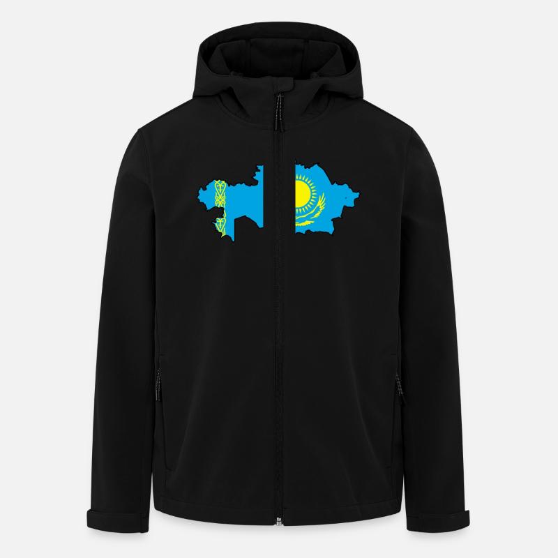 Kasachstan - Recycelte Männer Softshell-Jacke von Stanley/Stella - Schwarz