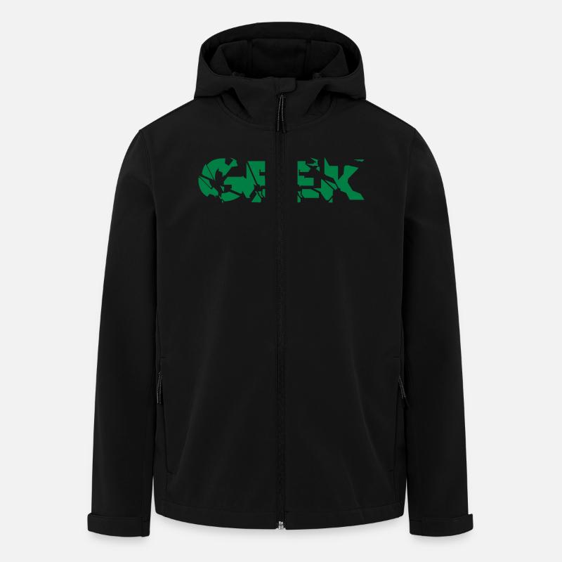 Geek - Recycelte Männer Softshell-Jacke von Stanley/Stella - Schwarz