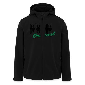 RUHRPOTT - Original - Veste softshell homme en polyester recyclé Stanley/Stella - noir - Devant - AI Model Male 185 light (185cm)