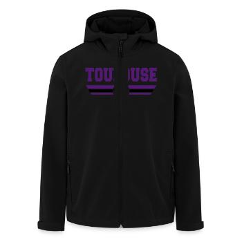 Toulouse Football 2013 - Men’s Recycled Softshell Jacket by Stanley/Stella - black - Front - AI Model Male 185 light (185cm)