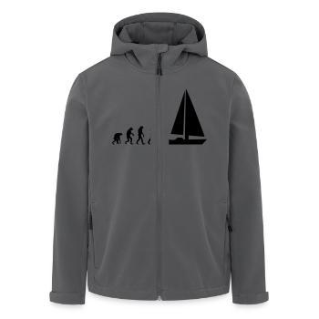 sailing evolution - Veste softshell homme en polyester recyclé Stanley/Stella - noir - Devant - AI Model Male 185 light (185cm)