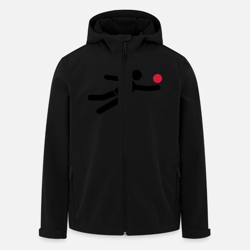 Volleyball - Men’s Recycled Softshell Jacket by Stanley/Stella - black