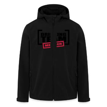 Drinking Team Member - Recycelte Männer Softshell-Jacke von Stanley/Stella - Schwarz - Vorne - AI Model Male 185 light (185cm)