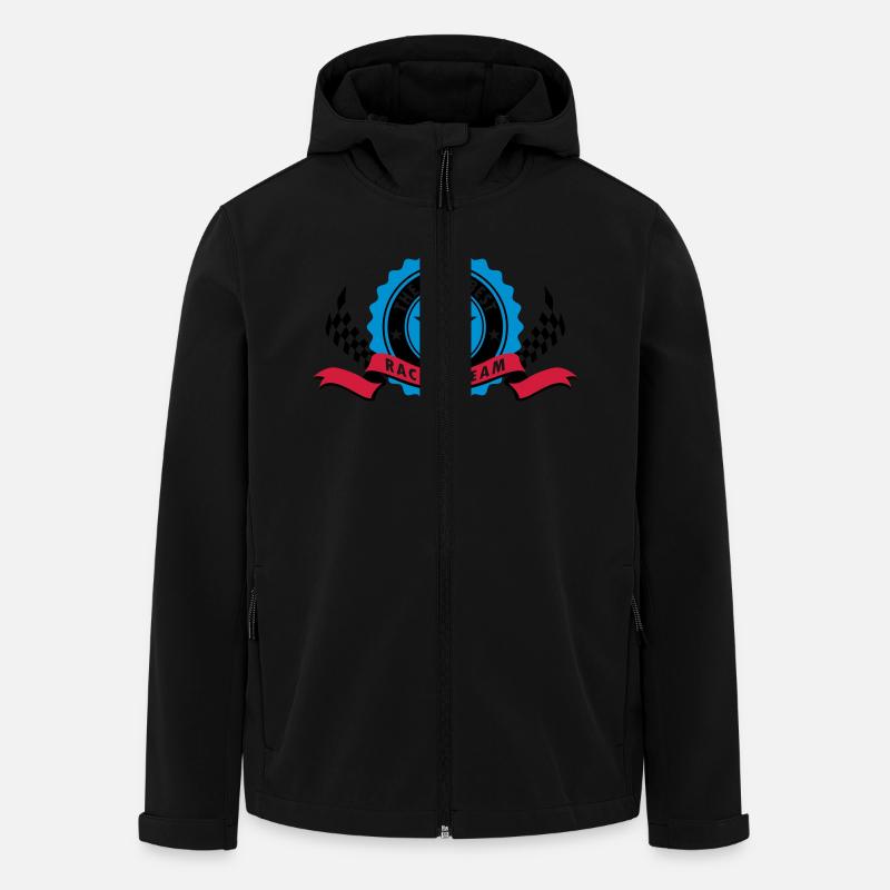 RACING-TEAM - Recycelte Männer Softshell-Jacke von Stanley/Stella - Schwarz