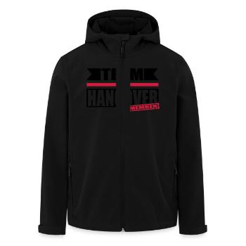 team hangover - Men’s Recycled Softshell Jacket by Stanley/Stella - black - Front - AI Model Male 185 light (185cm)