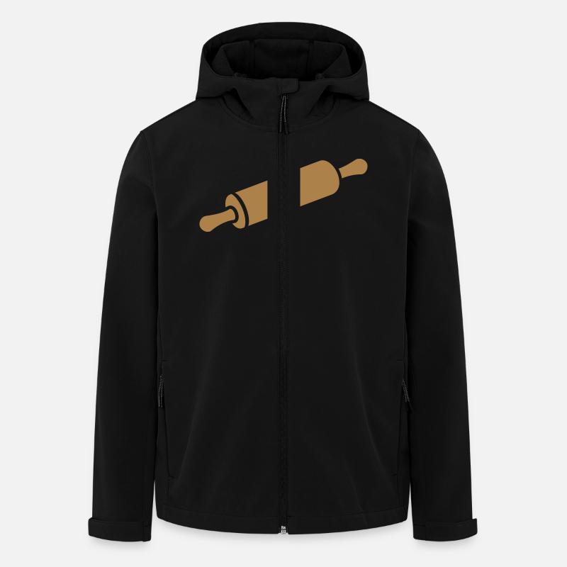 Nudelholz - Recycelte Männer Softshell-Jacke von Stanley/Stella - Schwarz