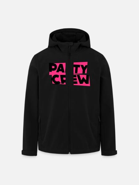 Party Crew - Recycelte Männer Softshell-Jacke von Stanley/Stella - Schwarz