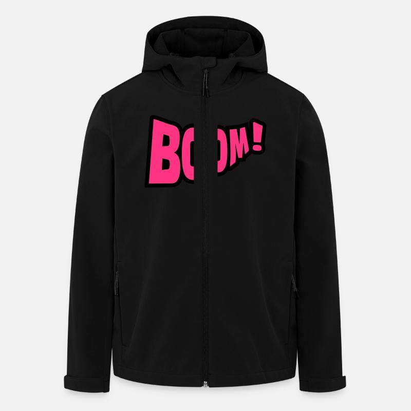 Boom - Recycelte Männer Softshell-Jacke von Stanley/Stella - Schwarz