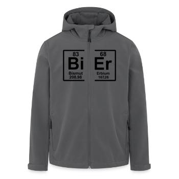 Bier - Recycelte Männer Softshell-Jacke von Stanley/Stella - Schwarz - Vorne - AI Model Male 185 light (185cm)