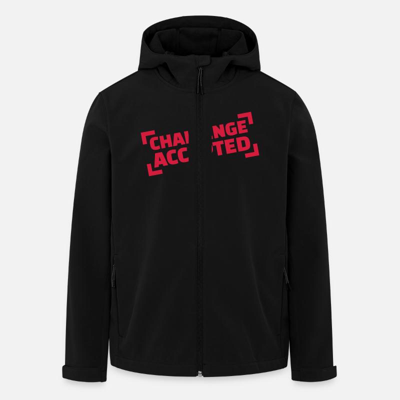 Challenge accepted - Men’s Recycled Softshell Jacket by Stanley/Stella - black