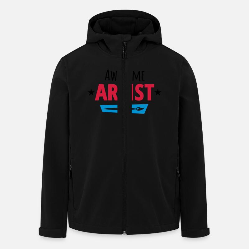 Künstler - Recycelte Männer Softshell-Jacke von Stanley/Stella - Schwarz