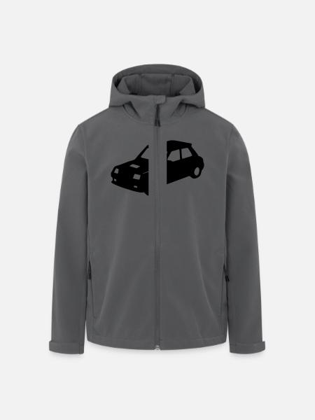 R5 Retro-Oldtimer-Rennwagen - Recycelte Männer Softshell-Jacke von Stanley/Stella - Schwarz
