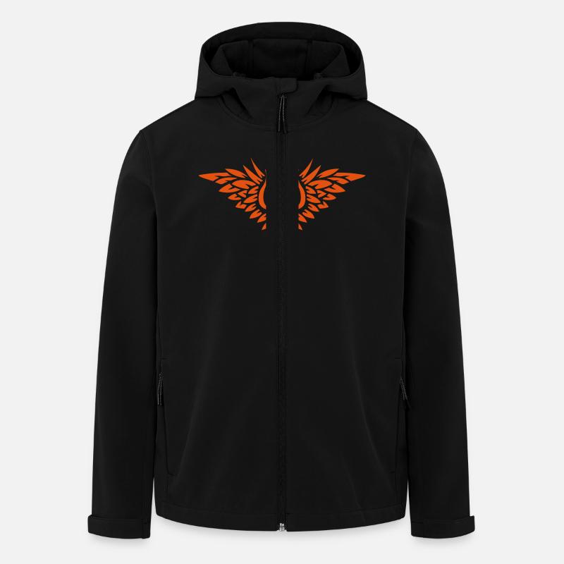aile aille oiseaux ange 27012 - Veste softshell homme en polyester recyclé Stanley/Stella - noir