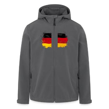 Germany Flag - Recycelte Männer Softshell-Jacke von Stanley/Stella - Schwarz - Vorne - AI Model Male 185 light (185cm)