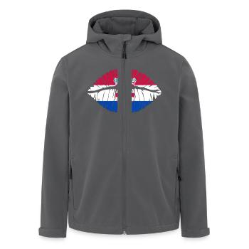 Kuss Kroatien - Recycelte Männer Softshell-Jacke von Stanley/Stella - Schwarz - Vorne - AI Model Male 185 light (185cm)