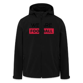 Football - Fußball - Fútbol - Calcio - Foot - Cool - Veste softshell homme en polyester recyclé Stanley/Stella - noir - Devant - AI Model Male 185 light (185cm)