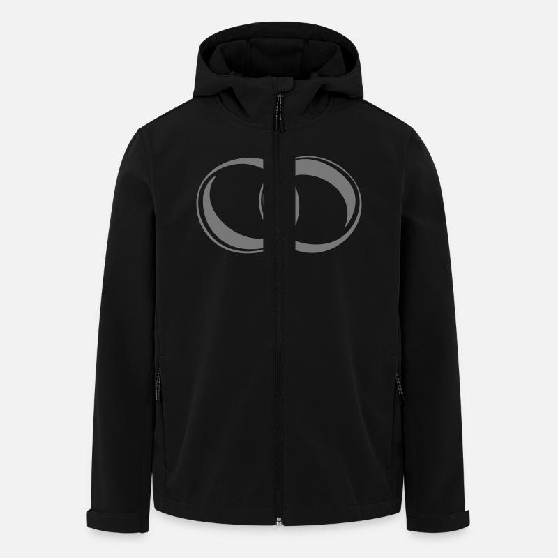 Eheringe - Recycelte Männer Softshell-Jacke von Stanley/Stella - Schwarz