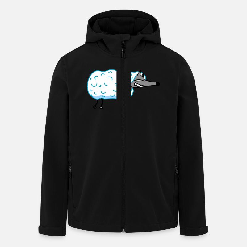 Wolf in sheep's clothing - Men’s Recycled Softshell Jacket by Stanley/Stella - black